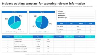 Incident Tracking Template For Capturing Relevant Information