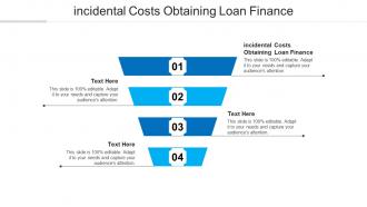 Incidental costs obtaining loan finance ppt powerpoint presentation file slides cpb