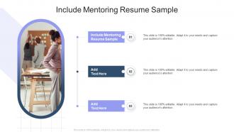 Include Mentoring Resume Sample In Powerpoint And Google Slides Cpb