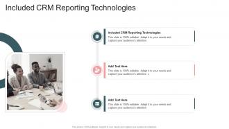 Included CRM Reporting Technologies In Powerpoint And Google Slides Cpb