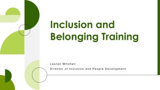 Inclusion and Belonging Training PPT Presentation VA