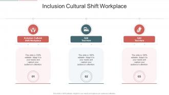 Inclusion Cultural Shift Workplace In Powerpoint And Google Slides Cpb