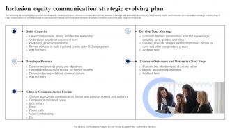 Inclusion Equity Communication Strategic Evolving Plan