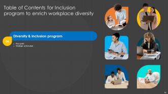 Inclusion Program To Enrich Workplace Diversity Powerpoint Presentation Slides Appealing Customizable