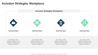 Inclusion Strategies Workplace In Powerpoint And Google Slides Cpb