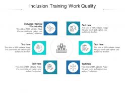 Inclusion training work quality ppt powerpoint presentation pictures shapes cpb