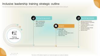 Inclusive Leadership Training Strategic Outline