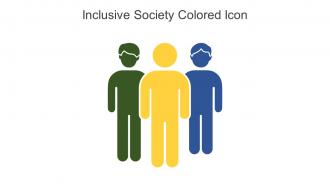 Inclusive Society Colored Icon in powerpoint pptx png and editable eps format
