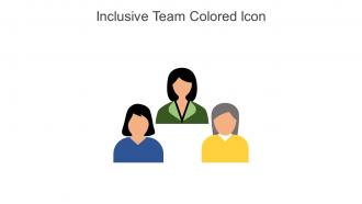 Inclusive Team Colored Icon in powerpoint pptx png and editable eps format