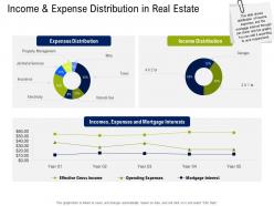 Income And Expense Distribution In Real Estate Commercial Real Estate Property Management Ppt Tips
