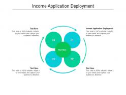 Income application deployment ppt powerpoint presentation ideas tips cpb
