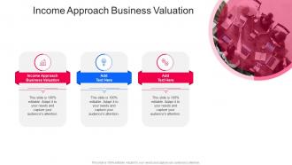 Income Approach Business Valuation In Powerpoint And Google Slides Cpb