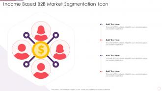 Income Based B2b Market Segmentation Icon