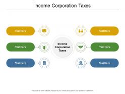 Income corporation taxes ppt powerpoint presentation show cpb