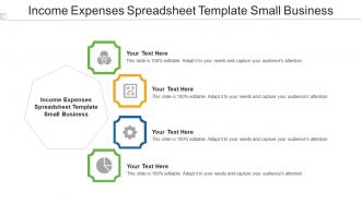 Income Expenses Spreadsheet Template Small Business Ppt Powerpoint Presentation Cpb