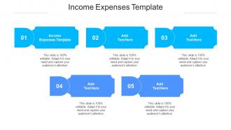 Income Expenses Template Ppt Powerpoint Presentation Inspiration Aids Cpb
