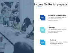 Income on rental property ppt powerpoint presentation outline deck cpb