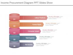 Income procurement diagram ppt slides show