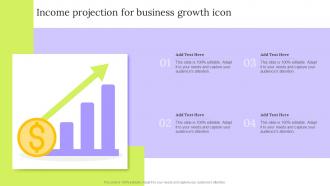 Income Projection For Business Growth Icon