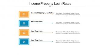 Income property loan rates ppt powerpoint presentation summary professional cpb
