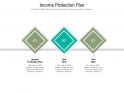Income protection plan ppt powerpoint presentation infographic template aids cpb