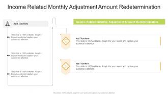 Income Related Monthly Adjustment Amount Redetermination In Powerpoint And Google Slides Cpb