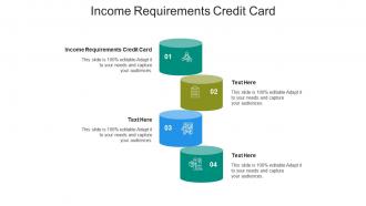 Income requirements credit card ppt powerpoint presentation infographic template cpb