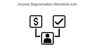 Income Segmentation Monotone Icon In Powerpoint Pptx Png And Editable Eps Format
