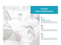 Income share agreements ppt powerpoint presentation portfolio slide portrait cpb