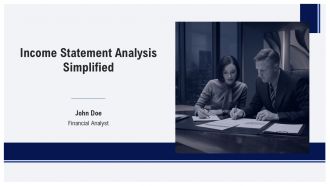 Income Statement Analysis Simplified PPT Demonstration AT