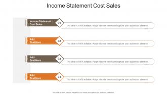 Income Statement Cost Sales In Powerpoint And Google Slides Cpb