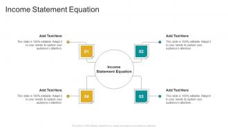Income Statement Equation In Powerpoint And Google Slides Cpb