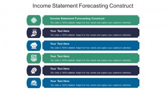 Income statement forecasting construct ppt powerpoint presentation infographics cpb