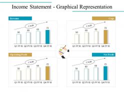 Income statement graphical representation ppt icon