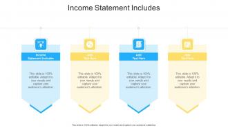 Income Statement Includes In Powerpoint And Google Slides Cpb