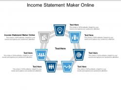 Income statement maker online ppt powerpoint presentation ideas slides cpb
