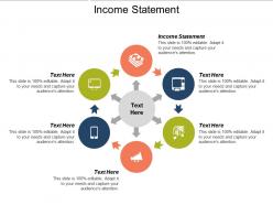 Income statement ppt powerpoint presentation gallery slide portrait cpb