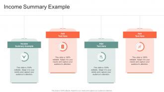 Income Summary Example In Powerpoint And Google Slides Cpb