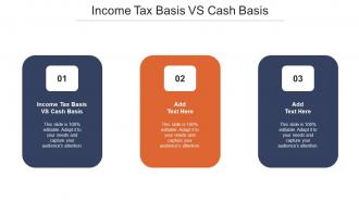 Income Tax Basis Vs Cash Basis Ppt Powerpoint Presentation Layouts Background Cpb