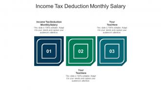 Income tax deduction monthly salary ppt powerpoint presentation styles grid cpb