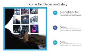 Income tax deduction salary ppt powerpoint presentation show pictures cpb