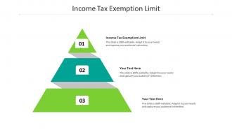 Income tax exemption limit ppt powerpoint presentation slides graphics example cpb