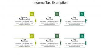 Income tax exemption ppt powerpoint presentation layouts sample cpb