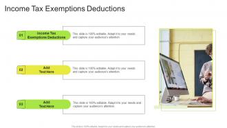 Income Tax Exemptions Deductions In Powerpoint And Google Slides Cpb