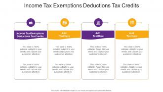 Income Tax Exemptions Deductions Tax Credits In Powerpoint And Google Slides Cpb