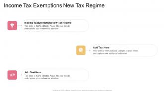 Income Tax Exemptions New Tax Regime In Powerpoint And Google Slides Cpb