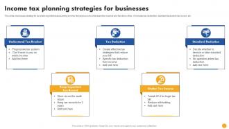 Income Tax Planning Strategies For Businesses