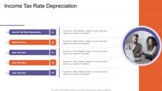 Income Tax Rate Depreciation In Powerpoint And Google Slides Cpb