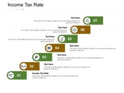 Income tax rate ppt powerpoint presentation portfolio ideas cpb