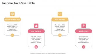 Income Tax Rate Table In Powerpoint And Google Slides Cpb
